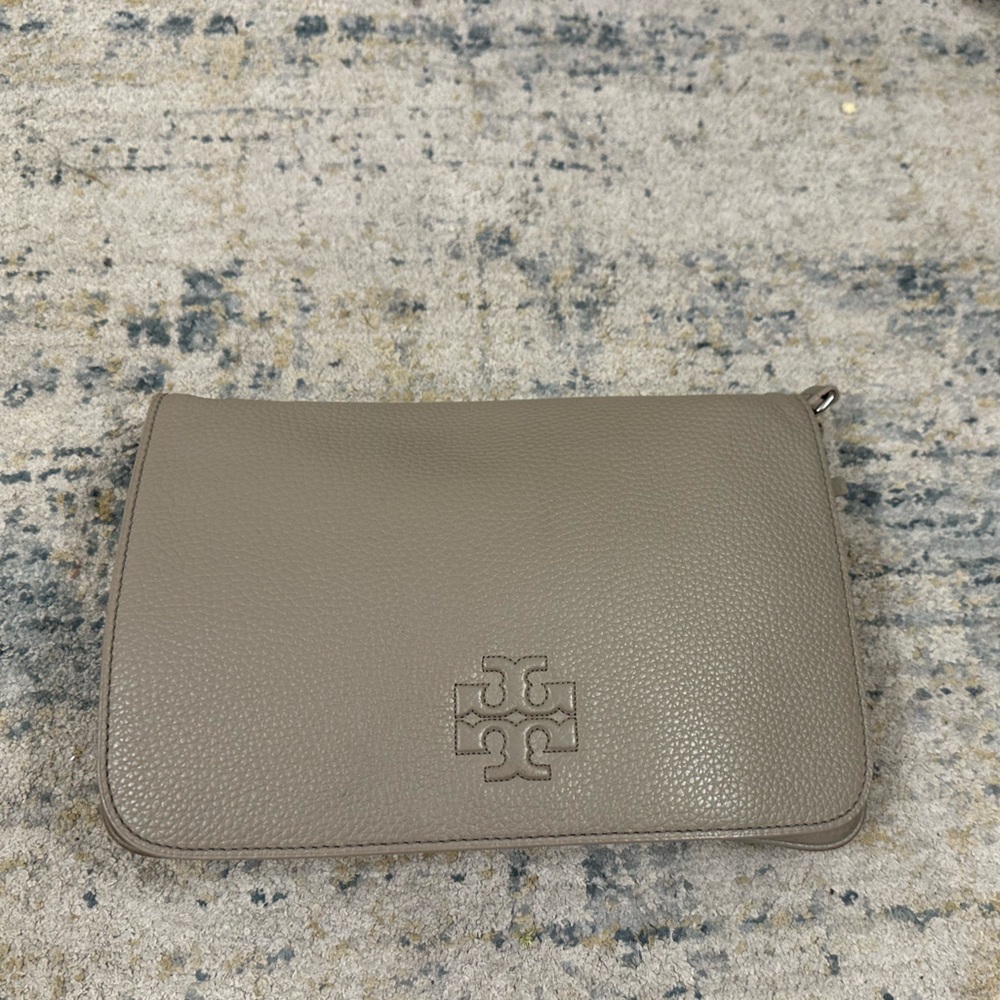 TORY BURCH - Thea Taupe convertible crossbody / shoulder bag stone / taupe